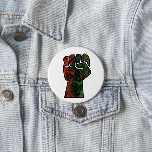 Schwarzer Stolz Rot-Grün-Pfanne afrikanische Flagg Button (Beispiel)