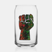 Schwarzer Stolz Rot-Grün-Pfanne afrikanische Flagg Dosenglas (Vorderseite)