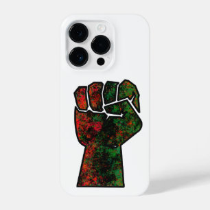 Schwarzer Stolz Rot-Grün-Pfanne afrikanische Flagg iPhone 14 Pro Hülle