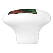 Schwarzer Stolz Rot-Grün-Pfanne afrikanische Flagg Keramikknauf (Seitenansicht)