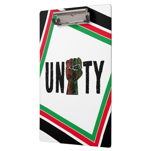 Schwarzer Stolz Rot-Grün-Pfanne afrikanische Flagg Klemmbrett (Links)