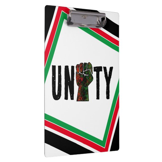 Schwarzer Stolz Rot-Grün-Pfanne afrikanische Flagg Klemmbrett (Rechts)