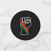 Schwarzer Stolz Rot-Grün-Pfanne afrikanische Flagg Konfetti (Klein Vorderseite)