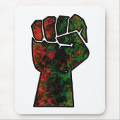 Schwarzer Stolz Rot-Grün-Pfanne afrikanische Flagg Mousepad (Vorne)