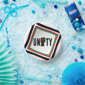 Schwarzer Stolz Rot-Grün-Pfanne afrikanische Flagg Pappteller (Party)