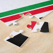 Schwarzer Stolz Rot-Grün-Pfanne afrikanische Flagg Puzzle (Seite)