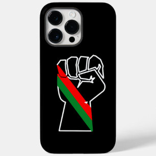 Schwarzer Stolz rote grüne Faust panafrikanische F Case-Mate iPhone 14 Pro Max Hülle