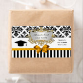 Schwarzer Streifen Damask Goldenrod Wassersiegel G (Insitu)