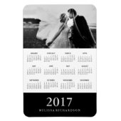 Schwarzer Streifen | Eleganter Foto - Kalender 201 Magnet (Vertikal)
