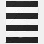 Schwarzer Streifen Fleecedecke (Vorderseite)