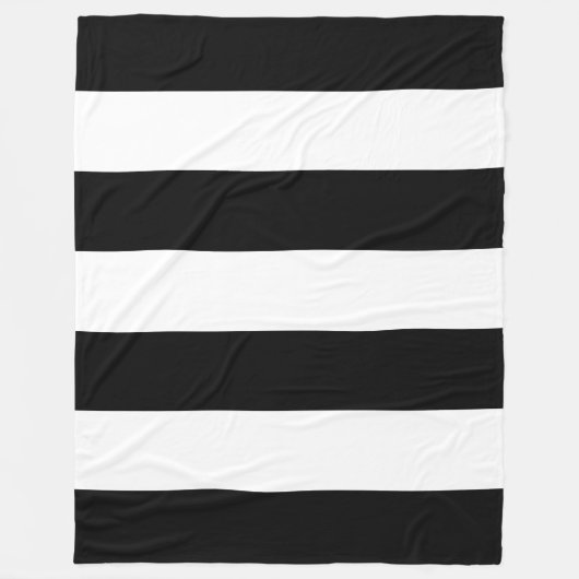 Schwarzer Streifen Fleecedecke (Vorderseite)
