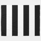 Schwarzer Streifen Fleecedecke (Vorderseite (Horizontal))