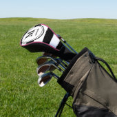 Schwarzer Streifen | Golf | personalisiert NAME mo Headcover (In SItu)