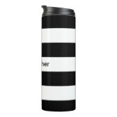 Schwarzer Streifen Thermosbecher (Nach rechts gedreht)