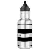 Schwarzer Streifen Trinkflasche (Rechts)