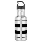 Schwarzer Streifen Trinkflasche (Rückseite)