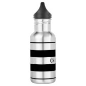 Schwarzer Streifen Trinkflasche (Links)