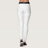 Schwarzer Streifen Weiße Leggings oder Farben ausw (Rückseite)