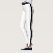 Schwarzer Streifen Weiße Leggings oder Farben ausw (Links)