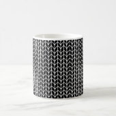 SCHWARZER STRICK Weiße Tasse (Mittel)