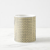 SCHWARZER STRICK Weiße Tasse (Mittel)