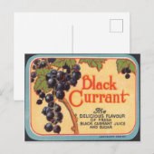 Schwarzer Strom Postkarte (Vorne/Hinten)