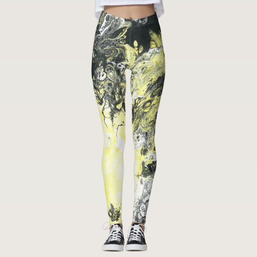 Schwarzer Sun Leggings (Vorderseite)