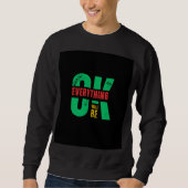 Schwarzer Sweatshirt mit langen Ärmeln (Vorderseite)