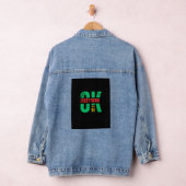 Schwarzer Sweatshirt mit langen Ärmeln Jeansjacke (Hangar)