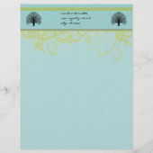 Schwarzer Swirl Briefkopf (Vorderseite)