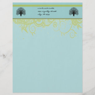 Schwarzer Swirl Briefkopf