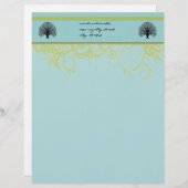 Schwarzer Swirl Briefkopf (Vorne/Hinten)