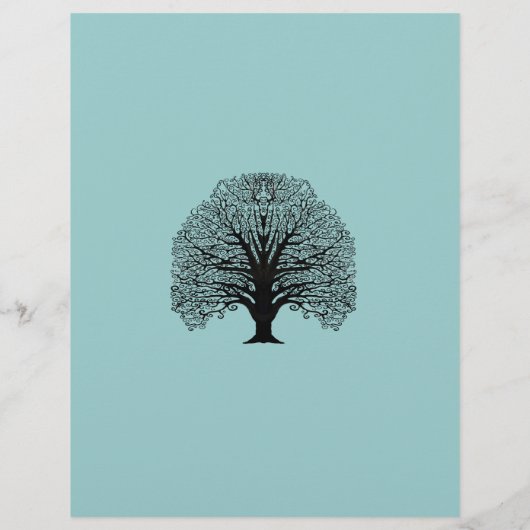 Schwarzer Swirl Flyer (Hinten)