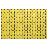 Schwarzer T-38-Talon auf gelbem Stoff (Fat Quarter (45,7 x 55,9 cm))