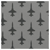Schwarzer T-38-Talon auf Grau Stoff (Nahaufnahme)