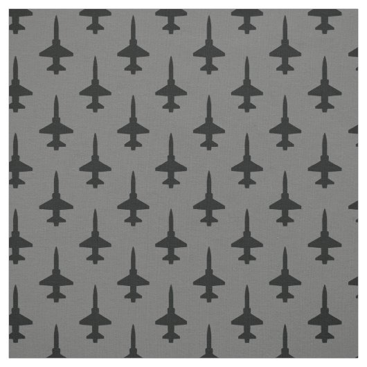 Schwarzer T-38-Talon auf Grau Stoff (Muster)