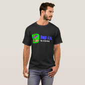Schwarzer T - Shirt Dap APP Tagline (Vorne ganz)
