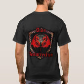 Schwarzer T - Shirt für den Männerdrachenschild (Rückseite)