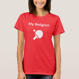 Schwarzer T - Shirt für Frauen | Meine Religion