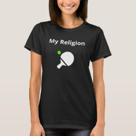 Schwarzer T - Shirt für Frauen | Meine Religion