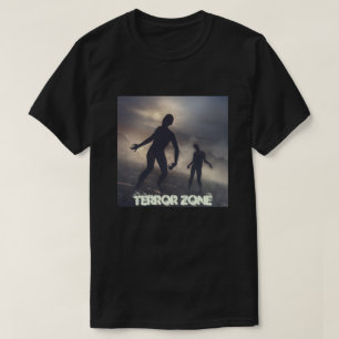 schwarzer T - Shirt mit Zombiebild