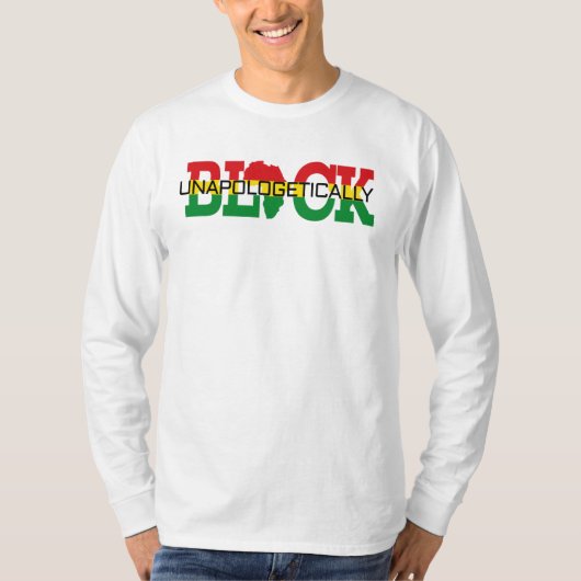 Schwarzer T - Shirt ohne Entschuldigung (Vorderseite)