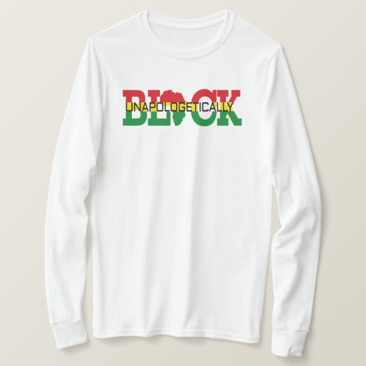 Schwarzer T - Shirt ohne Entschuldigung (Design vorne)