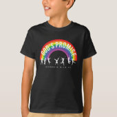 Schwarzer T - Shirt Rainbow Gottes Versprechen mit (Vorderseite)