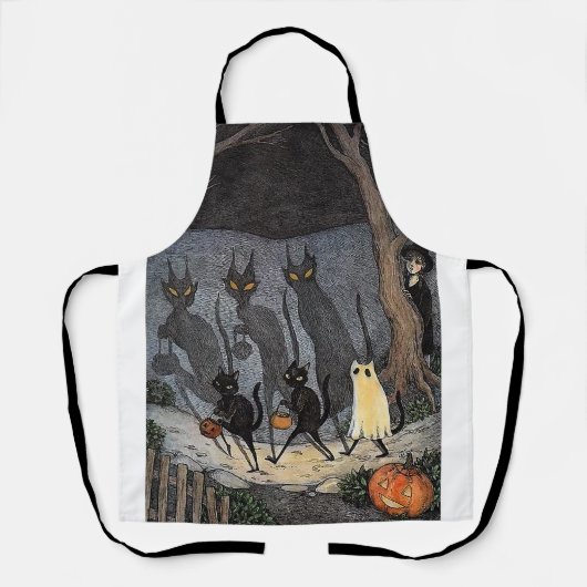 Schwarzer T - Shirt Schürze (Vorderseite)