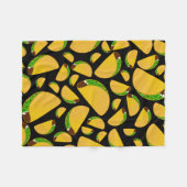 Schwarzer Tacos Fleecedecke (Vorderseite (Horizontal))