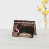 Schwarzer Tag Karte (Gelbe Blume)