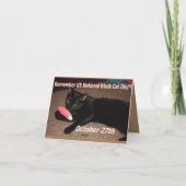 Schwarzer Tag Karte (Rückseite)