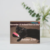 Schwarzer Tag Postkarte (Stehend Vorderseite)