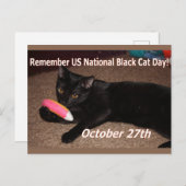 Schwarzer Tag Postkarte (Vorne/Hinten)